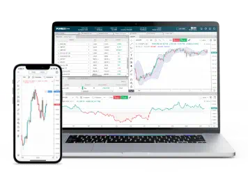 HGM GLOBAL fx web trader trading app on a computer and smartphone by HGM GLOBAL fx